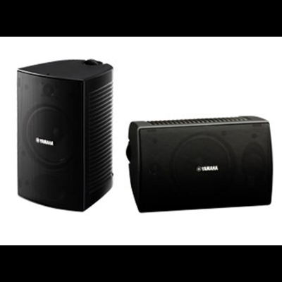 Par de colunas de som pretas TARAMA.