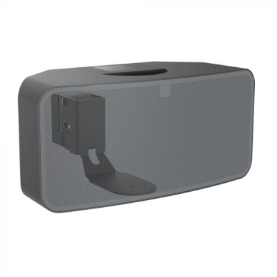 Coluna de som cinzenta com suporte de fixação