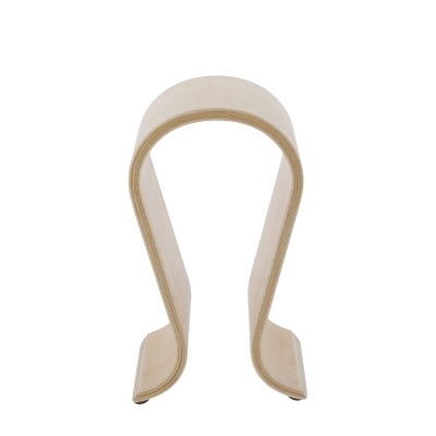 Suporte de madeira curvada com design em arco invertido