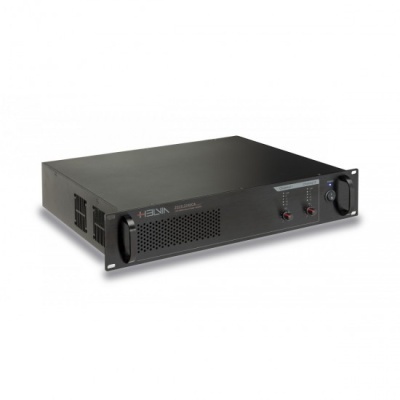 Amplificador preto HESIK Energy 6000 P com manípulos e ventilação frontal