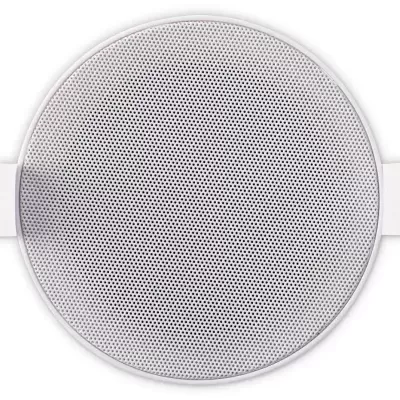 Prato redondo branco com grelha de buracos e alças laterais