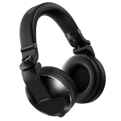Headphones preto over-ear Pioneer DJ com almofadas acolchoadas