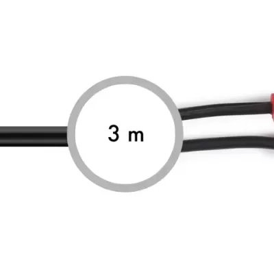 Cabo adaptador áudio jack 3,5 mm para 2x RCA, 3 metros.