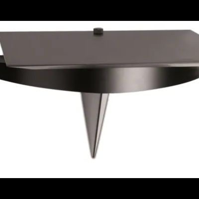 Base metálica preta com cone e superfície quadrada