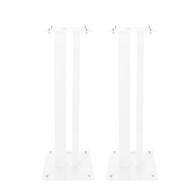 Suportes de colunas de áudio em acrílico transparente com base quadrada