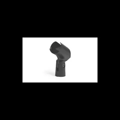 Suporte preto para microfone com acabamento liso