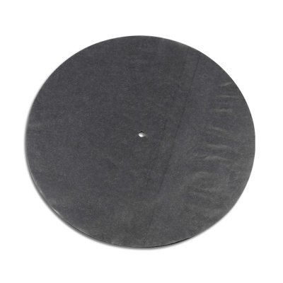 Disco preto redondo com um orifício central