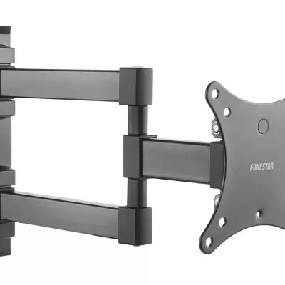 Suporte de parede articulado preto para monitor ou TV