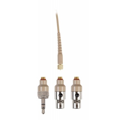 Adaptadores e cabo para auscultadores metálicos dourados