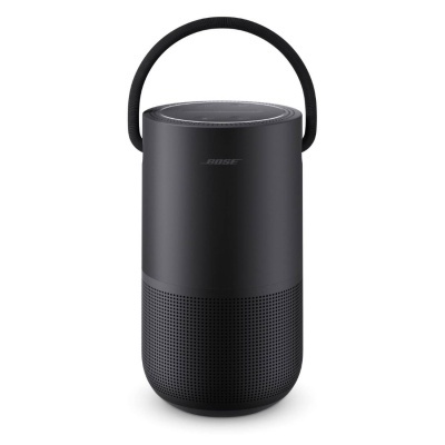 Coluna portátil Bluetooth preta Bose com alça e base perfurada