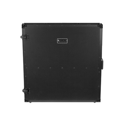 Mala preta rígida com padrão em relevo e etiqueta 'LIMITED EDITION'