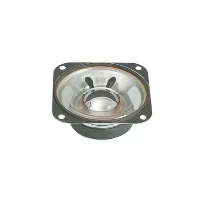 Coluna de som prateada com moldura preta