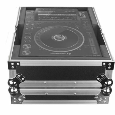 Mesa de DJ Pioneer DJ em estojo com tampa transparente