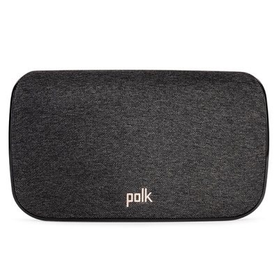Coluna portátil de som preta da marca polk