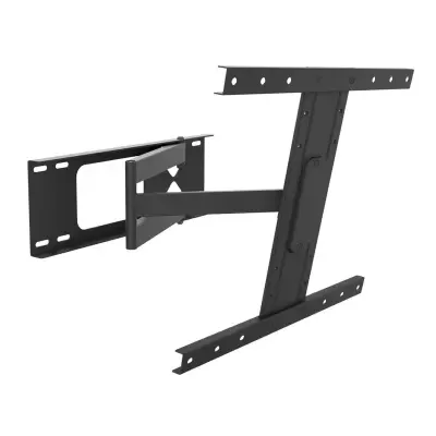 Suporte de parede articulado em metal preto para televisão ou monitor