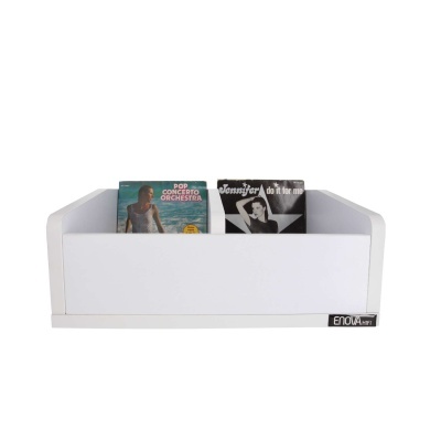 Expositor branco com vinis