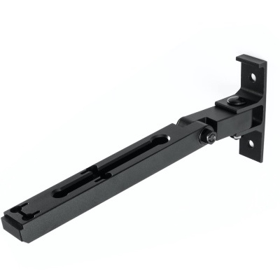 Suporte preto em metal para parede ajustável