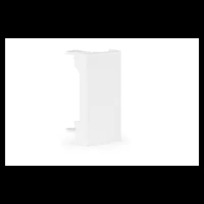 Objeto plástico branco com cavidade sobre fundo branco