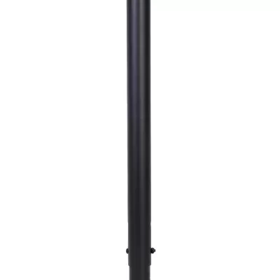 Suporte preto de teto para projetor com base e tubo cilíndrico