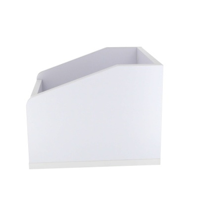 Organizador de escritório branco trapezoidal