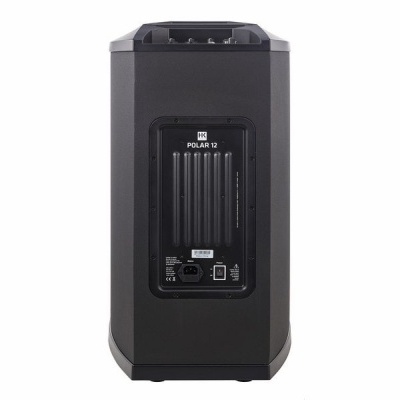 Coluna de som preta POLAR 12 vista de trás