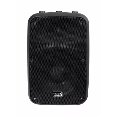 Altifalante portátil preto com grelha frontal metálica e etiqueta PRESONUS