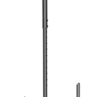 Suporte de teto para TV preto ajustável em metal