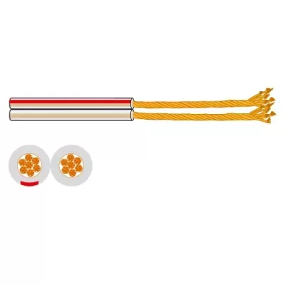 Fios elétricos isolados com cabo de cobre trançado