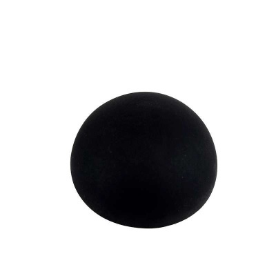 Esfera preta lisa e aveludada