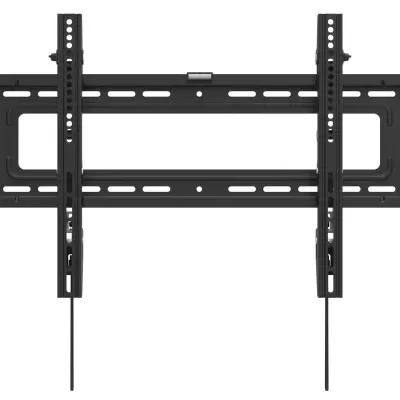 Suporte para TV preto de parede com alavancas e furações