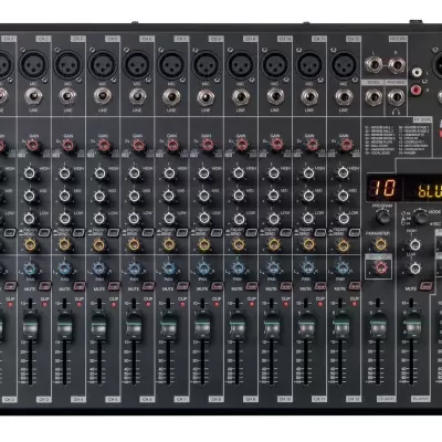 Mesa de mistura de áudio FONESTAR com múltiplas entradas e visor digital