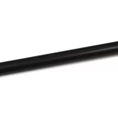 Vara de pesca telescópica preta com enroscador metálico