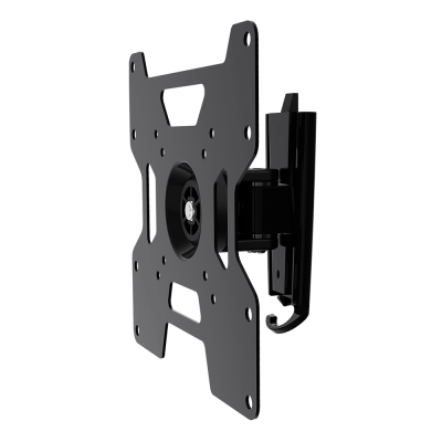 Suporte de parede preto para TV ou monitor com braço articulado