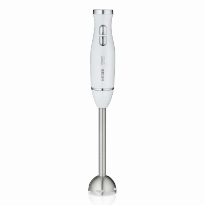 Misturador elétrico de imersão HEGERI EXCEL branco e prateado