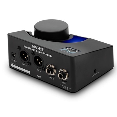 Módulo de entrada Bluetooth MV-BT preto com botões e conectores