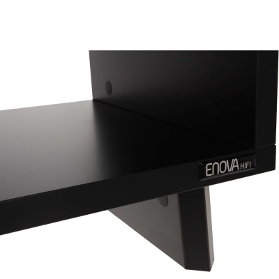 Prateleira preta ENOVA HiFi com acabamento fosco