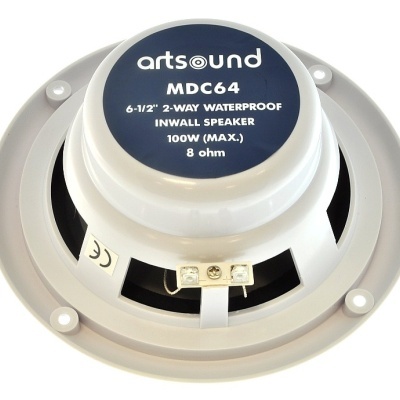 Altifalante embutido Artsound MDC64 branco com texto