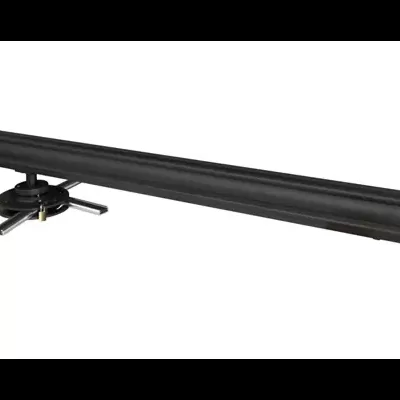 Suporte de projeção preto com base de quatro apoios