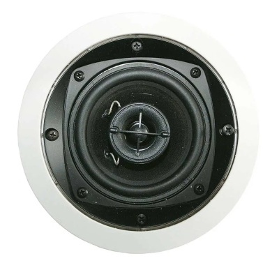 altifalante embutido redondo branco e preto