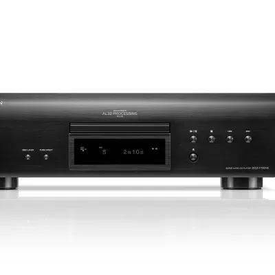 Leitor de CD Denon CD che 610 preto com comando remoto