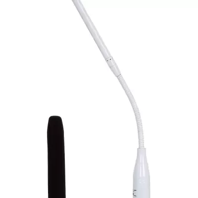 Lâmpada LED branca com suporte flexível e capa protetora preta