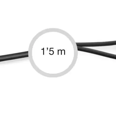 Cabo áudio jack 3,5 mm para RCA com anel vermelho e branco