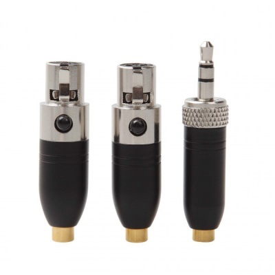 Adaptadores de áudio com conetores XLR e jack 3.5 mm
