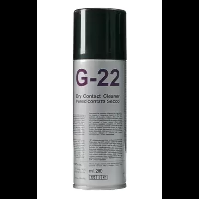 Spray G-22 de limpeza contacto seco, prateado com tampa preta