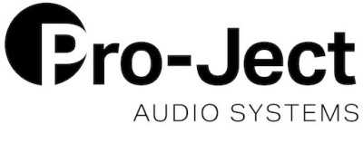Logótipo da marca Pro-Ject Audio Systems em preto e branco