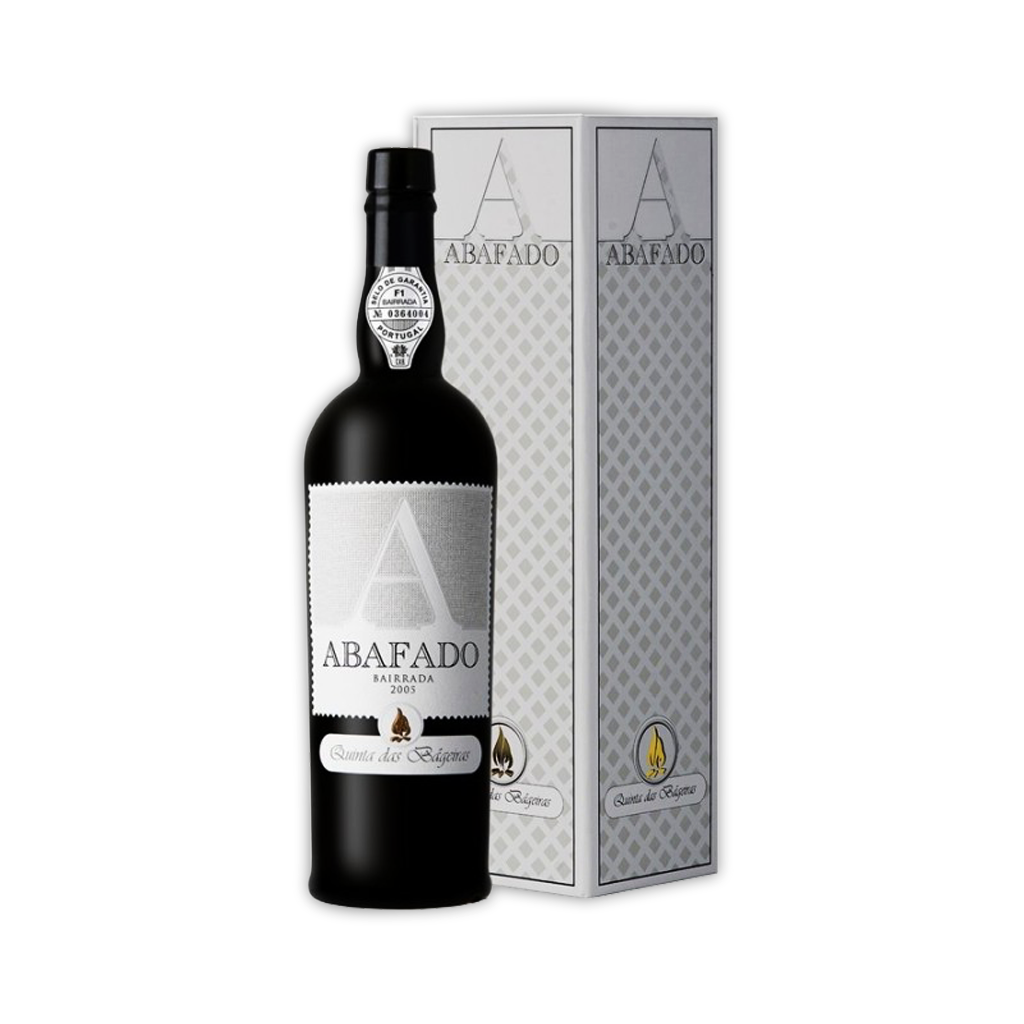 Quinta das Bágeiras - Vinho Licoroso Abafado Garrafa e caixa de bebida alcoólica Abafado Sairrada 2008