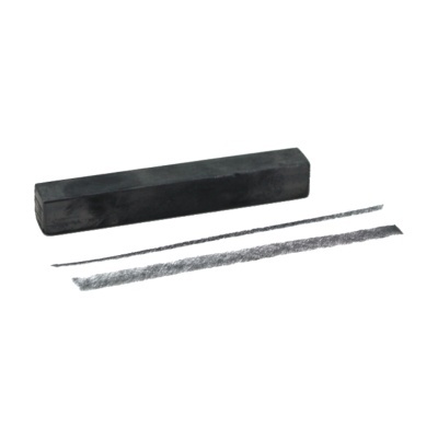 bastão de carvão preto quadrado com linhas desenhadas