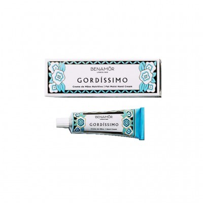 Creme de mãos Benamôr Gordíssimo com embalagem azul e branco