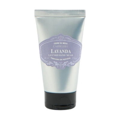 Embalagem de creme de mãos lavanda Castelbel