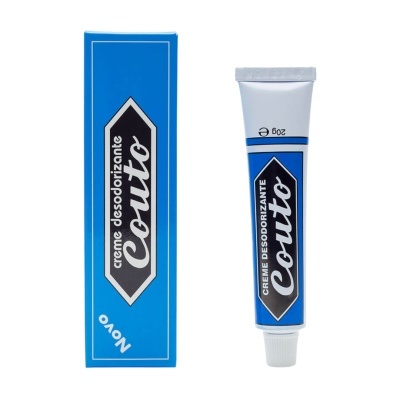 Creme desodorizante Couto em tubo e caixa azul